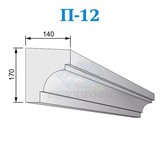 Фасадные подоконники из пенопласта (пенополистирола) П-12, ПСБ-С-25Ф. Фасадный декор из пенопласта